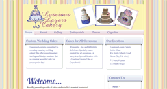 Desktop Screenshot of lusciouslayerscakery.com